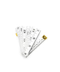Soft Tape Measure With Dual Scale 60 Inch Vinyl Ruler For Sewing Tailor And Body Measurements, coiled on white background.