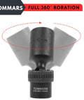 Three Eighths Inch Drive Universal Swivel Impact Socket Set Deep 6 Point Wobble Flexible Metric Ten To Nineteen Millimeter For Pros In The Shop Fits All Three Eighths Inch Ratchets And Pneumatic Tools Pro Grade Chromoly Steel 19mm swivel socket