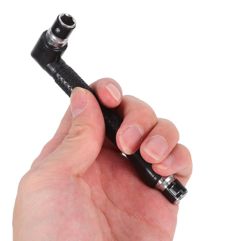 Mini Ratchet Wrench Set With L-handle Socket Tools For Auto Repairs And Home Fixes Durable Steel Construction in hand.