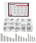 Stainless Steel Dowel Pins Shelf Support Pegs Kit, 150 Pieces, M2 M3 M4, 15 Sizes, Cabinet And Furniture Fasteners