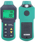 LCD Circuit Analyzer With Backlit Display And Data Retention, RMS Voltage Tester For AC 100-240V, front and back view
