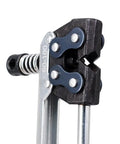 Close-up of Beast Heavy Duty 60 To 100 Roller Chain Breaker Cutter Tool Detacher Splitter with steel components and spring mechanism.