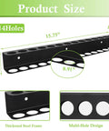 Wall Mount Screwdriver And Pliers Organizer With 14 Holes Heavy Duty Hand Tool Rack product dimensions and design features