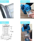 Steps and details for installing 2 Pack Replacement HEPA Vacuum Filter For Bissell Zing Canister 2156 1665 16652 Series Fits 1613056