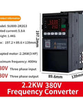 Workhorse Variable Frequency Drive Controller For 3 Phase 380V Or 1 Phase 220V Power Wide Input Range with display and buttons
