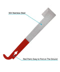 Five Pack Beehive Tool Set With J Hook Frame Lifter And Scraper Stainless Steel Beekeeper Tools Red Handles