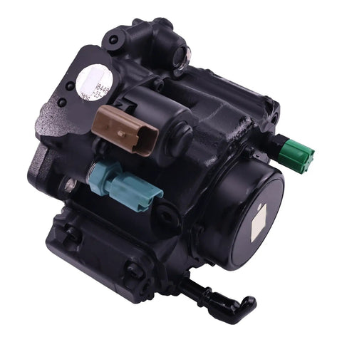 Top Tier Fuel Injection Pump Straight Drop In Swap For Jcb Scout T4 44L And 48L Diesel Motors OEM black fuel pump with connectors.
