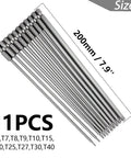 Tough As Nails Extra Long Torx Magnetic Screwdriver Bit Set Forged From Premium S2 Alloy Steel With A Quarter Inch Hex Shank showing 11 pieces ranging T6 to T40.