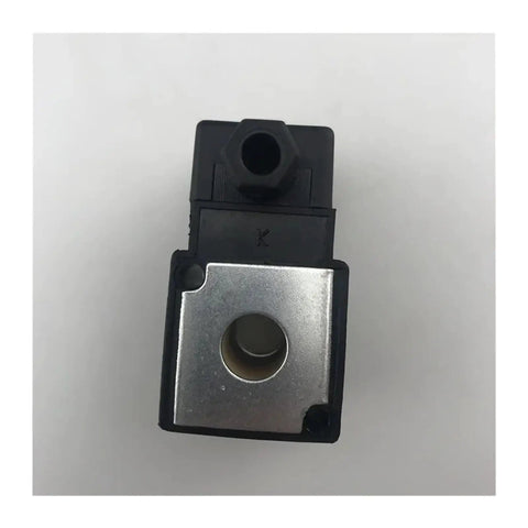 Top Tier Pneumatic Pilot Head Coil K23D Series Solenoid Valve for AC 220V DC 24V Industrial Control Systems front view showing metal and plastic components.