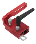 Red Go To T Track Aluminum Miter Track Jig Kit component with handle for Table Routers and DIY Woodworking Projects Easy Setup