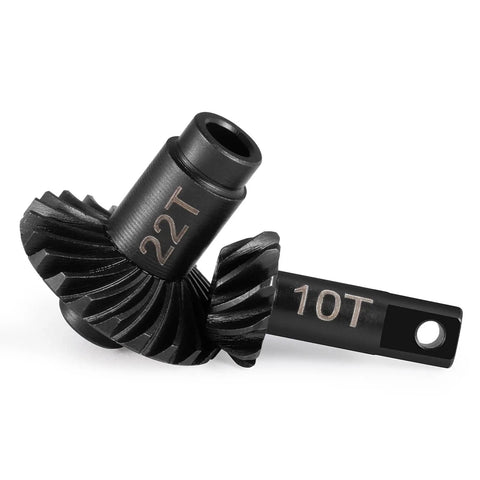 Overdrive Helical Differential Gear Set For Traxxas TRX4M 1 To 18 RC Crawler 10 To 22T gears close-up view
