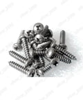 Premium Titanium GR2 Phillips Cross Pan Head Self Tapping Screws stacked together, showcasing the corrosion-resistant design.