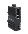 Industrial Gigabit Ethernet Switch Workhorse With 4 Ports 3X RJ45 10 100 1000 Mbps And 1 Gigabit SFP Slot Unmanaged IP40 Metal Case