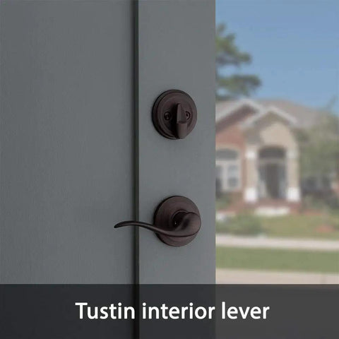 Arlington Front Door Lock Set No Brainer With Exterior Handle And Deadbolt Reversible Interior Lever Venetian Bronze Finish