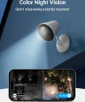 Dual Band Indoor Outdoor Security Camera With App Control For Home And Fur Babies, Spotlight, Color Night Vision, 2 Pack