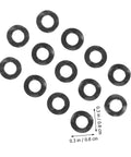 500 Piece Compression Wave Spring Washer Set For Car Jobs And Home Shop, Heavy Duty Load Bearing Elastic Gaskets And Spacers For Bolts, Gear, Machinery And DIY Projects, black 0.3 in washers