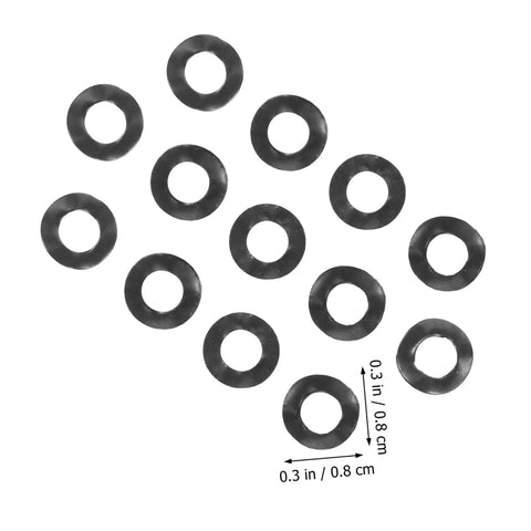 500 Piece Compression Wave Spring Washer Set For Car Jobs And Home Shop, Heavy Duty Load Bearing Elastic Gaskets And Spacers For Bolts, Gear, Machinery And DIY Projects, black 0.3 in washers