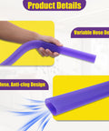Dyson Compatible Vacuum Crevice Cleaning Attachment Kit With A 34 Inch Bendable Hose showing variable and anti-clog design
