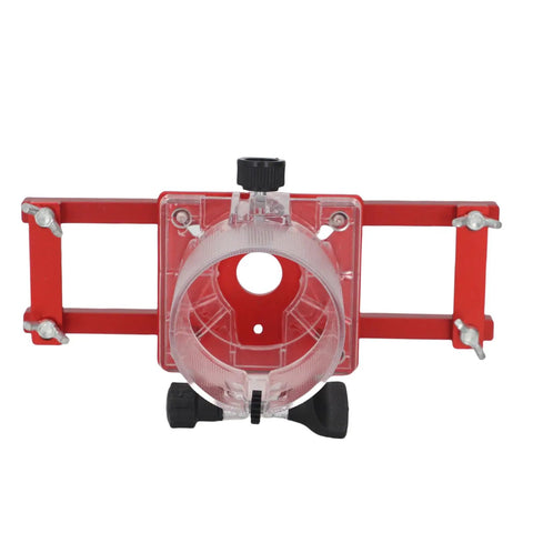 2 In 1 Compact Wood Palm Router Base With Slotting Bracket for Cabinets and Closets, Aluminum Alloy, Front View