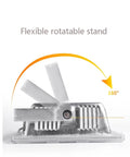 Flexible rotatable stand of JUDYSSY 50W/100W/400W Led Flood Lights Outdoor Security Lights showing 180° adjustment.