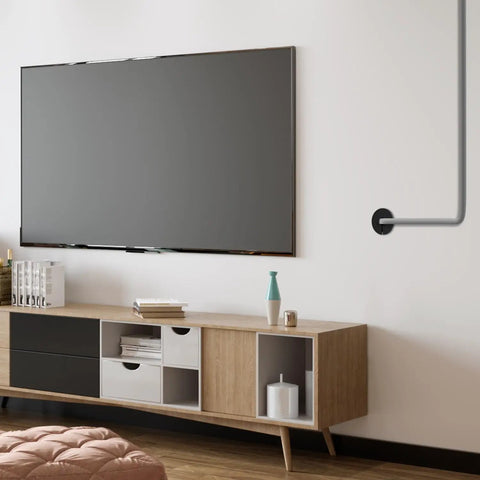 FourPiece Silicone Starlink Cable Pass Through Bushings For Three Quarter Inch Wall Holes rugged grommets used for clean cable management behind TV.