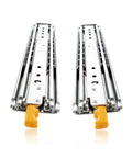 Beefy Heavy Duty Drawer Slides 60 to 80 inch full extension side mount rails with ball bearing and locking mechanism, front view