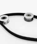 Top Shelf 16 Tooth Gt2 Timing Pulley Featuring Heavy Duty Steel Body And Sealed Bearings For Slick Belt Rotation and reliable motion control.