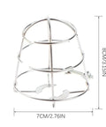Pair Of Badass Fire Sprinkler Head Guards Made From Rust Resistant Stainless Steel, 8cm height and 7cm width, protective cage.