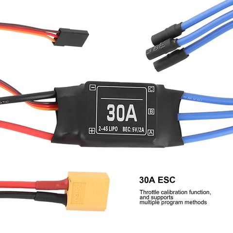 30A ESC for High Performance RC Helicopter Fixed Wing Set With 2212 1400KV Brushless Motor 30A ESC 8060 Propeller SG90 9G Servo