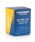 35/5 MFD Dual Run Start Capacitor 370V/440V CBB65 box packaging angle view