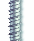 Close-up of Large Diameter Tapcon Concrete Anchor One Half Inch By Four Inch LDT 1240 Pack Of 25 Cuts Its Own Threads In Concrete Zinc Plated