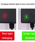 42V 2A Li Ion Battery Charger For Swagcycle EB Series Electric Bikes Not For EB6 Fat Tire with red and green indicator lights