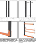 Installation guide for Badass Heavy Duty Lumber Rack Wall Mount With Six Level System For Garage Wood Storage Holds 720 Pounds Powder Coated Steel Organizer Rack Four Pack Orange.