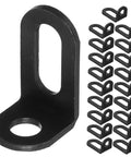 Heavy Duty L Brackets For Corner Shelf Support Cabinet Cold Rolled Steel L Shape Corner Brace Built Tough For Heavy Weight Wood Furniture Assembly No Frills Hardware, set of 5 with open slots