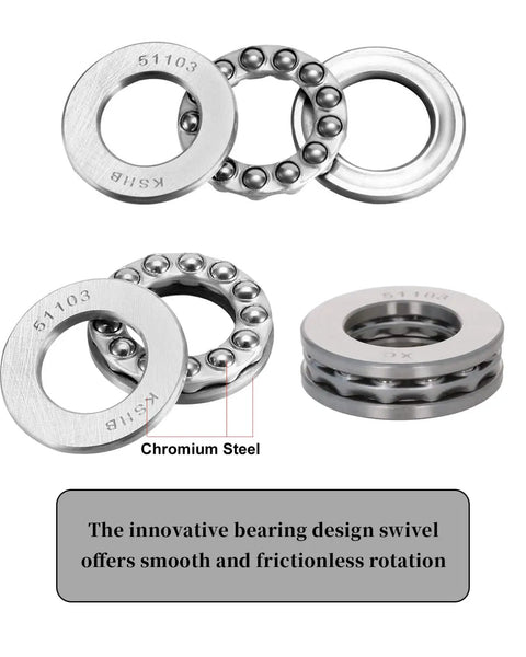 Ultimate Hanging Kit For Egg Hammock Chair With Steel Spring Pin Plug Hardware And 500Lb Capacity showing chromium steel bearing