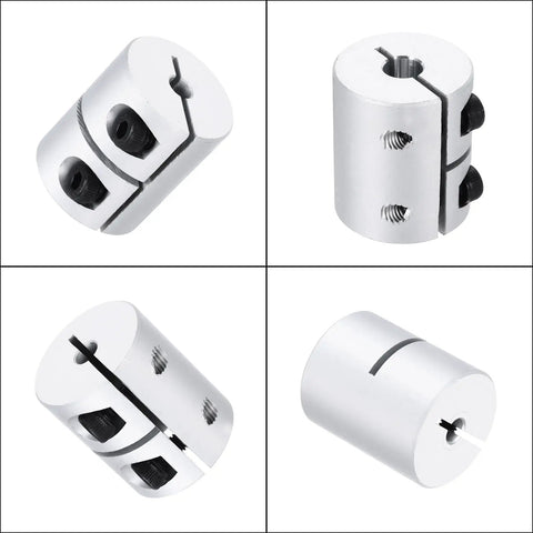 Heavy Duty Aluminum Shaft Coupler 8 To 12.7mm ID, 30mm Length, Rigid Joint Connector for motors, CNC machines, and DIY robots