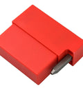 Red box containing 36 Piece Heavy Duty Steel Stamp Set with Uppercase Letters and Numbers 2mm Punch Kit for Hand Stamping Jewelry Making.