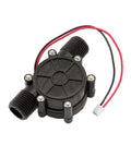 Water Flow Generator Mini 12V 10W Hydroelectric Power Kit For Off Grid Charging Power Up Anywhere Portable Tiny Hydro Generator For Streams And Rivers DIY Energy Maker Durable Quiet Micro Turbine Power Source, black compact turbine with wires