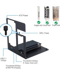 Next Level External Egpu Dock With Thunderbolt 3 And 4 Plus USB4 Support And 85W PD Charging showing GPU slot and connectors.