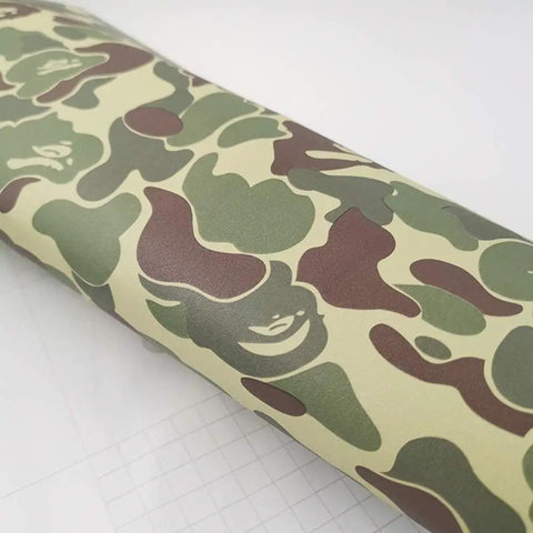 Green Camouflage Peel And Stick Vinyl Contact Paper For Walls Cabinets Shelves Dresser Drawers And Furniture Decals Removable Waterproof Self Adhesive 17.7 By 117 Inches Ideal For Diy Projects And Rental Decor roll close-up
