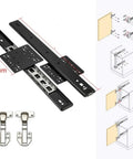 Heavy Duty 16 Inch Soft Close Steel Ball Bearing Drawer Slides With Galvanized Finish for cabinets and home organization