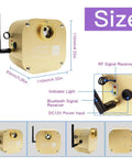 16W RGBW Twinkle Fiber Optic Lights With App Control, Music Activated, 430pcs Of Mixed Optical Fibers light engine size diagram