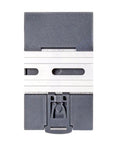 Straight Up Heavy Duty 60 Watt 48 Volt Din Rail Switching Power Supply With Adjustable Output top view with mounting clips.
