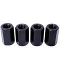 Four black T-nuts from 58 Piece T Slot Clamping Kit For Milling Machining Includes T Slot Cleaner And Tightening Wrench Five Eighths Inch Table Slot