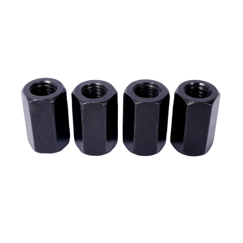 Four black T-nuts from 58 Piece T Slot Clamping Kit For Milling Machining Includes T Slot Cleaner And Tightening Wrench Five Eighths Inch Table Slot