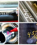 Industrial Metal Marking Paint Pen For Steel And Other Metals That Writes On Surfaces Washable Removable Wet Erase White Paint Marker For The Job Site Construction And Welding Chloride Free Formula With 10 Color Options