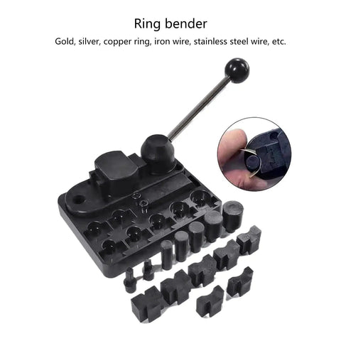 Pro Grade Multi Function Wire Bender Tool For Jewelry Making And Sheet Metal Craft with accessories shown