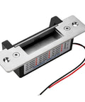 Heavy Duty Electric Door Strike Lock With Adjustable Fail Secure And Fail Safe Modes showcasing stainless steel design and wiring.