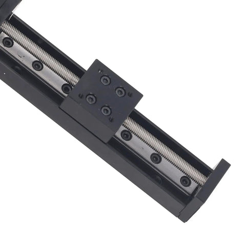 High Precision Linear Stage Actuator With 100Mm Stroke Stepper Motor And T6x4 Screw Rail Guide Slide For Cnc Milling Or Optical Lab component close-up view