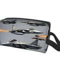 Fighter Jets Print Toiletry Bag For Men Travel Organizer Dopp Kit Shaving Case Water Resistant Oxford Cloth Compact Travel